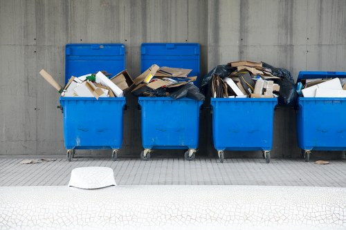Sorted builders waste ready for recycling