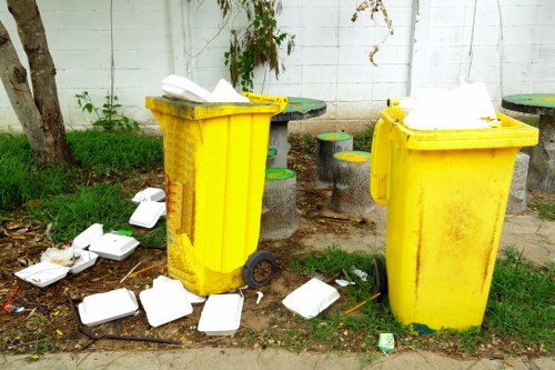 Waste clearance truck in Barnes area